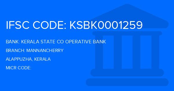 Kerala State Co Operative Bank Mannancherry Branch IFSC Code