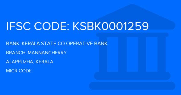 Kerala State Co Operative Bank Mannancherry Branch IFSC Code