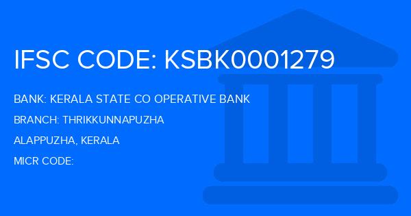 Kerala State Co Operative Bank Thrikkunnapuzha Branch IFSC Code