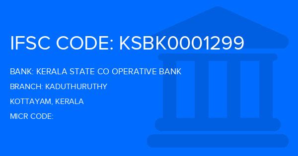 Kerala State Co Operative Bank Kaduthuruthy Branch IFSC Code