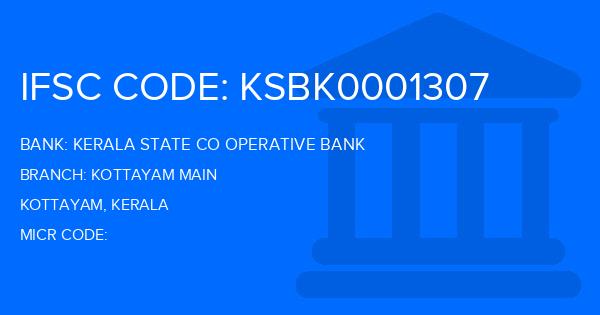 Kerala State Co Operative Bank Kottayam Main Branch IFSC Code