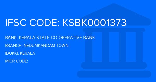Kerala State Co Operative Bank Nedumkandam Town Branch IFSC Code