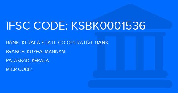 Kerala State Co Operative Bank Kuzhalmannam Branch IFSC Code