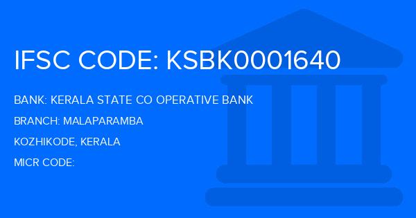 Kerala State Co Operative Bank Malaparamba Branch IFSC Code