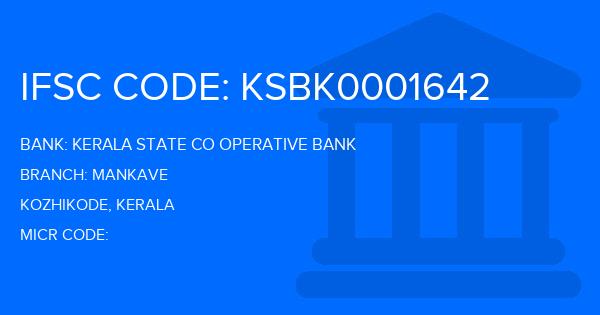 Kerala State Co Operative Bank Mankave Branch IFSC Code