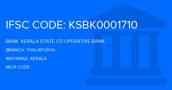 Kerala State Co Operative Bank Thalapuzha Branch IFSC Code