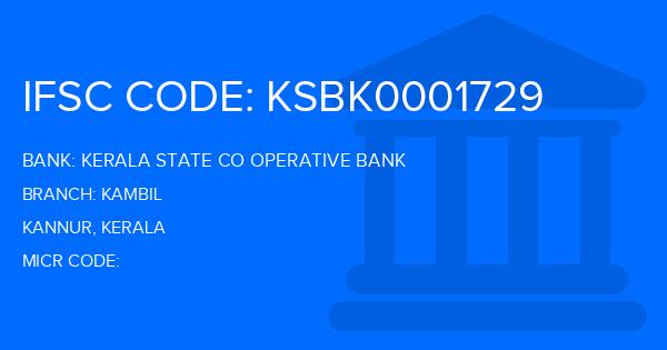 Kerala State Co Operative Bank Kambil Branch IFSC Code