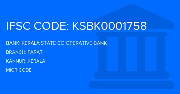 Kerala State Co Operative Bank Parat Branch IFSC Code