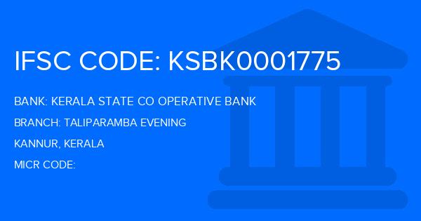 Kerala State Co Operative Bank Taliparamba Evening Branch IFSC Code