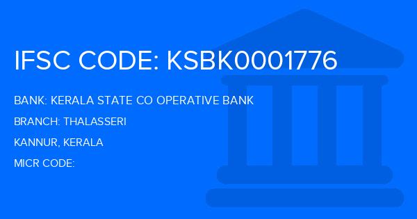 Kerala State Co Operative Bank Thalasseri Branch IFSC Code