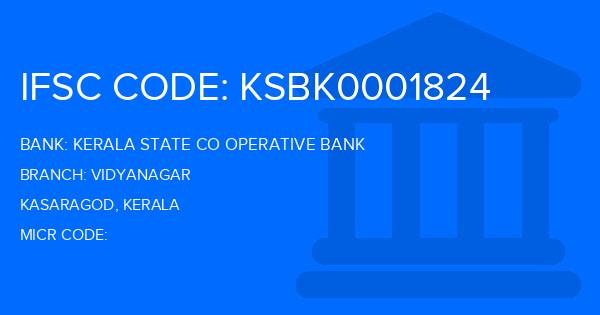 Kerala State Co Operative Bank Vidyanagar Branch IFSC Code