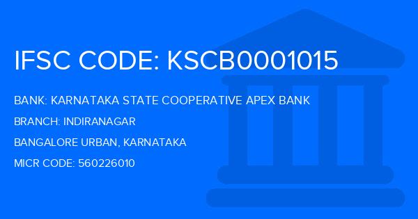Karnataka State Cooperative Apex Bank Indiranagar Branch IFSC Code