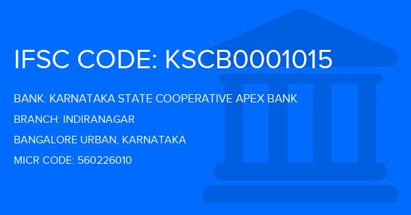 Karnataka State Cooperative Apex Bank Indiranagar Branch IFSC Code