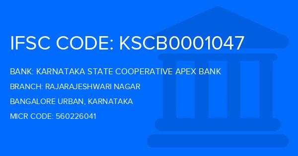 Karnataka State Cooperative Apex Bank Rajarajeshwari Nagar Branch IFSC Code
