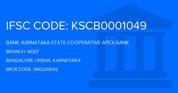 Karnataka State Cooperative Apex Bank Ngef Branch IFSC Code