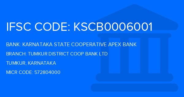 Karnataka State Cooperative Apex Bank Tumkur District Coop Bank Ltd Branch IFSC Code