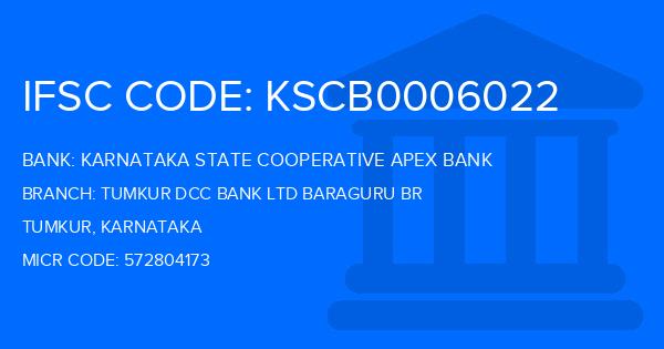 Karnataka State Cooperative Apex Bank Tumkur Dcc Bank Ltd Baraguru Br Branch IFSC Code