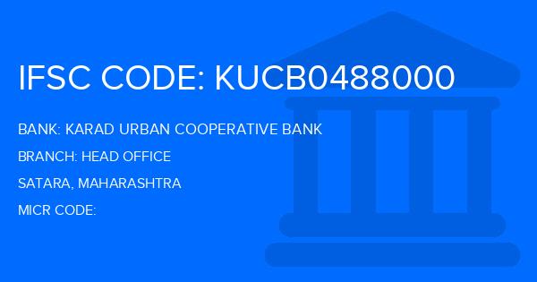 Karad Urban Cooperative Bank Head Office Branch IFSC Code