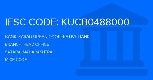 Karad Urban Cooperative Bank Head Office Branch IFSC Code