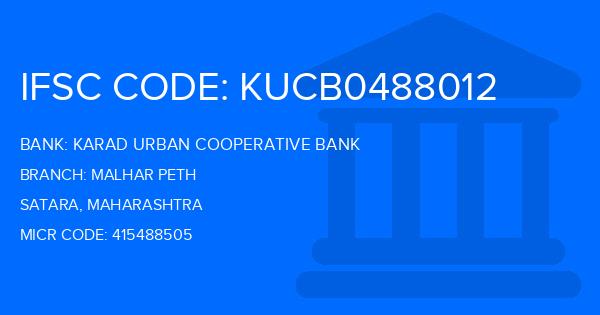 Karad Urban Cooperative Bank Malhar Peth Branch IFSC Code