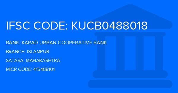 Karad Urban Cooperative Bank Islampur Branch IFSC Code