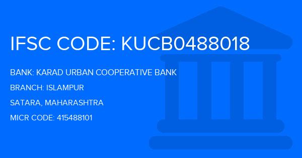 Karad Urban Cooperative Bank Islampur Branch IFSC Code