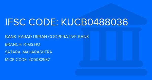 Karad Urban Cooperative Bank Rtgs Ho Branch IFSC Code