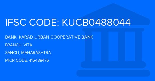 Karad Urban Cooperative Bank Vita Branch IFSC Code
