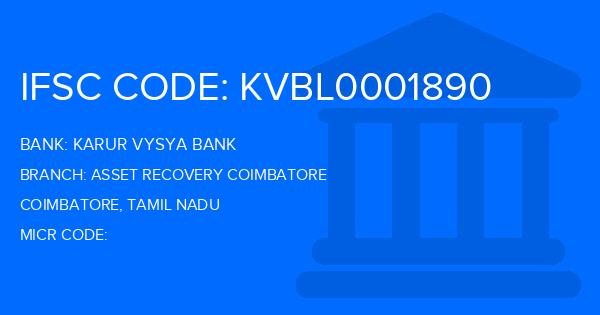 Karur Vysya Bank (KVB) Asset Recovery Coimbatore Branch IFSC Code