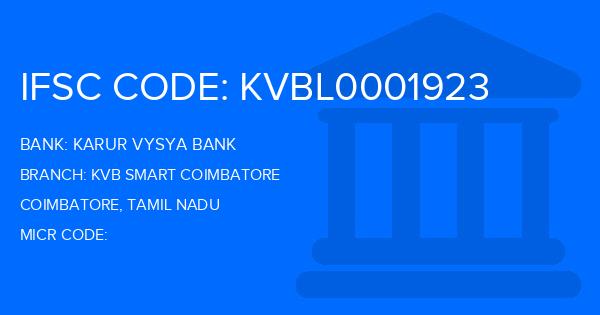 Karur Vysya Bank (KVB) Kvb Smart Coimbatore Branch IFSC Code
