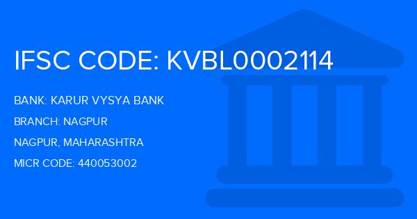 Karur Vysya Bank (KVB) Nagpur Branch IFSC Code