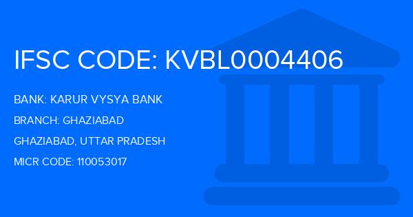 Karur Vysya Bank (KVB) Ghaziabad Branch IFSC Code