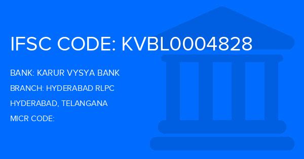 Karur Vysya Bank (KVB) Hyderabad Rlpc Branch IFSC Code