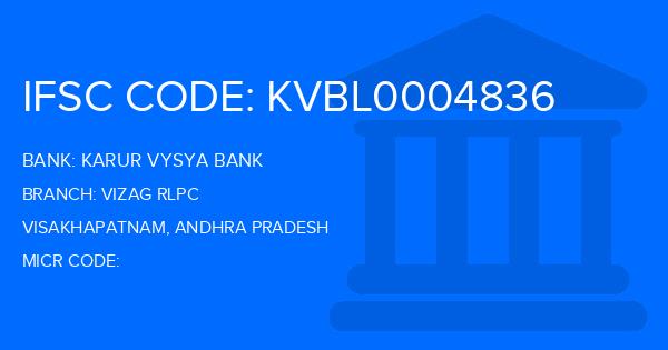 Karur Vysya Bank (KVB) Vizag Rlpc Branch IFSC Code