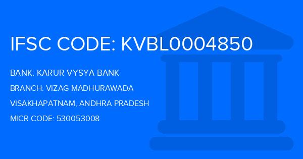 Karur Vysya Bank (KVB) Vizag Madhurawada Branch IFSC Code