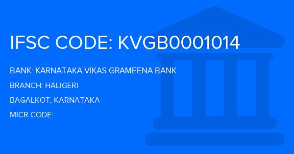 Karnataka Vikas Grameena Bank Haligeri Branch IFSC Code