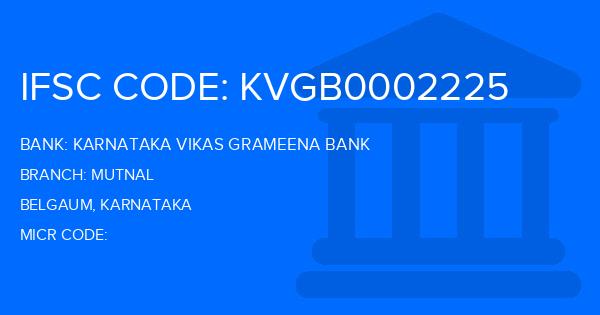 Karnataka Vikas Grameena Bank Mutnal Branch IFSC Code
