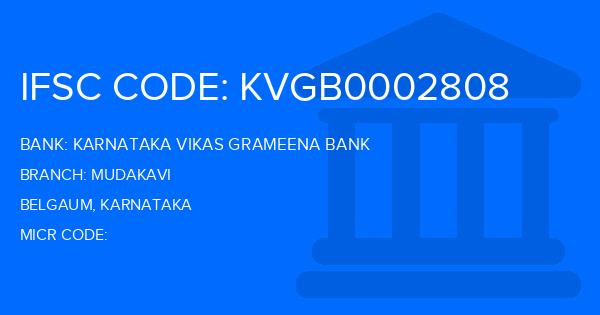Karnataka Vikas Grameena Bank Mudakavi Branch IFSC Code