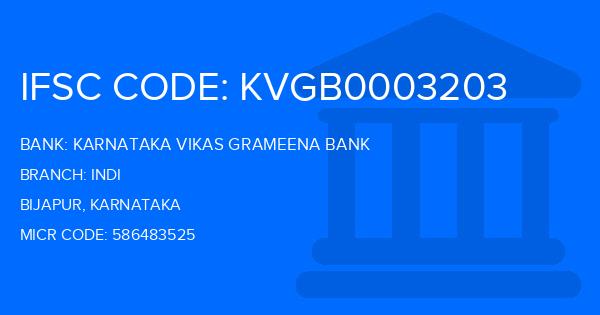 Karnataka Vikas Grameena Bank Indi Branch IFSC Code