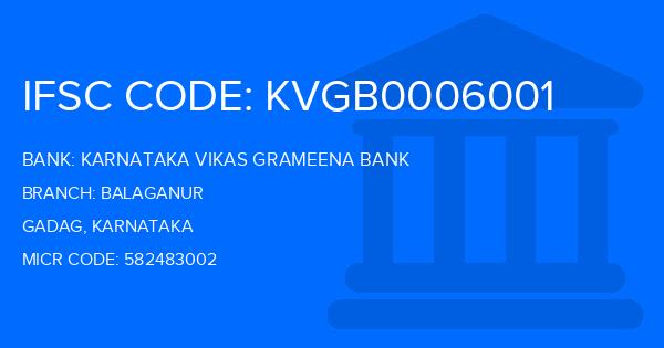 Karnataka Vikas Grameena Bank Balaganur Branch IFSC Code