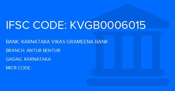 Karnataka Vikas Grameena Bank Antur Bentur Branch IFSC Code