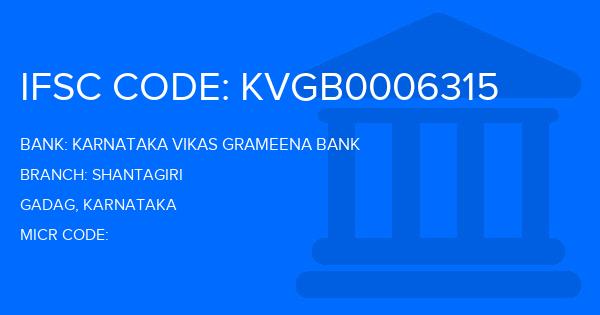 Karnataka Vikas Grameena Bank Shantagiri Branch IFSC Code