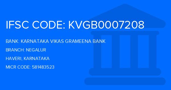 Karnataka Vikas Grameena Bank Negalur Branch IFSC Code