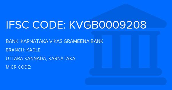 Karnataka Vikas Grameena Bank Kadle Branch IFSC Code