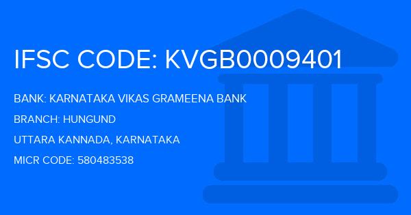 Karnataka Vikas Grameena Bank Hungund Branch IFSC Code