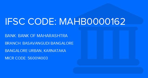 Bank Of Maharashtra (BOM) Basavangudi Bangalore Branch IFSC Code
