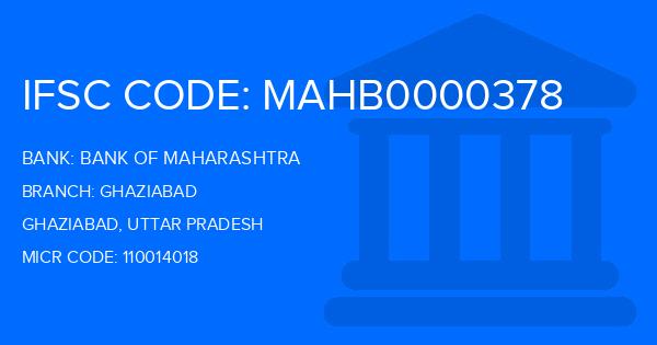 Bank Of Maharashtra (BOM) Ghaziabad Branch IFSC Code