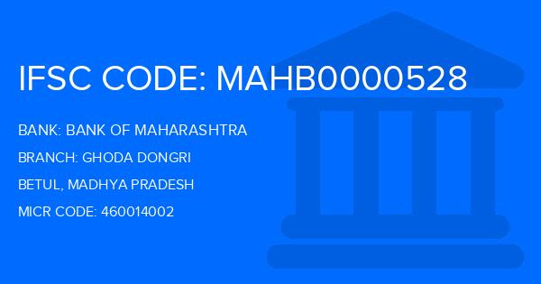 Bank Of Maharashtra (BOM) Ghoda Dongri Branch IFSC Code