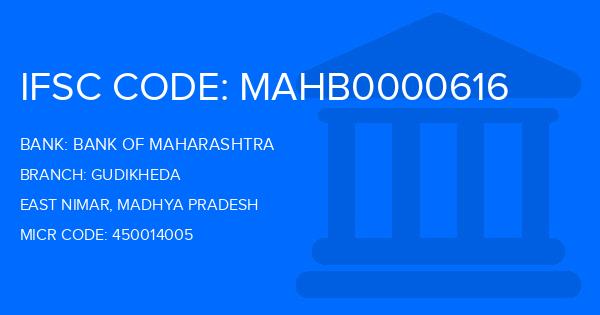 Bank Of Maharashtra (BOM) Gudikheda Branch IFSC Code