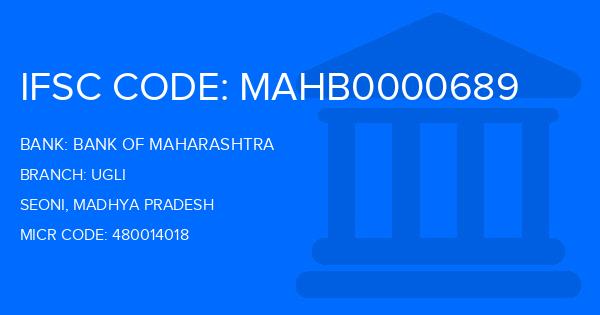 Bank Of Maharashtra (BOM) Ugli Branch IFSC Code